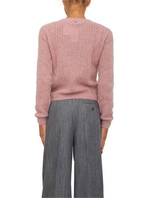 Maglia Liu Jo donna in alpaca e lana rosa con lurex in DONNA