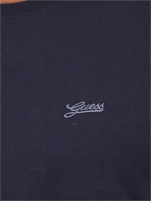 T-shirt Guess Jeans uomo in cotone blu in UOMO