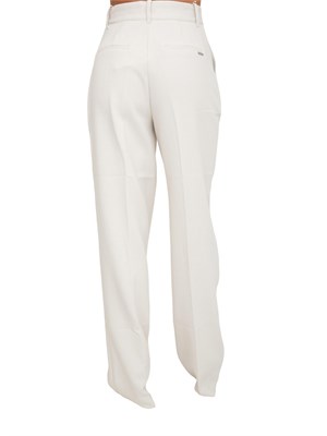Pantaloni palazzo Guess Jeans donna in viscosa avorio in DONNA