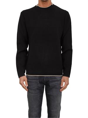 Maglia Guess Jeans uomo in misto lana nera in UOMO
