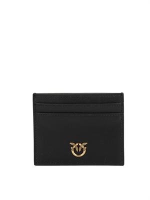 Portacarte Pinko in pelle nera in DONNA