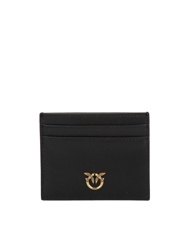 Portacarte Pinko in pelle nera
