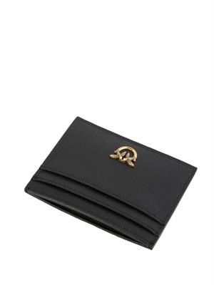 Portacarte Pinko in pelle nera in DONNA