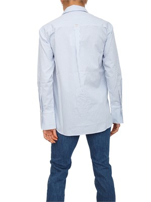 Camicia Liu Jo donna in popeline a righe azzurre incluso top abbinato in DONNA