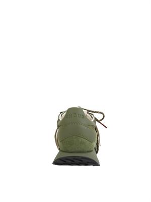 Sneakers Rush Framework di Ghoud Venice in ripstop e suede verde in UOMO