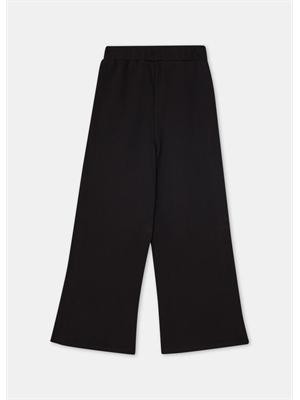 LIU JO BABY Pantaloni Liu-jo bambina nero in felpa di cotone in BAMBINO