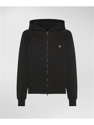 PEUTEREY BIMBO Felpa Peuterey Patek nero in cotone con zip in BAMBINO