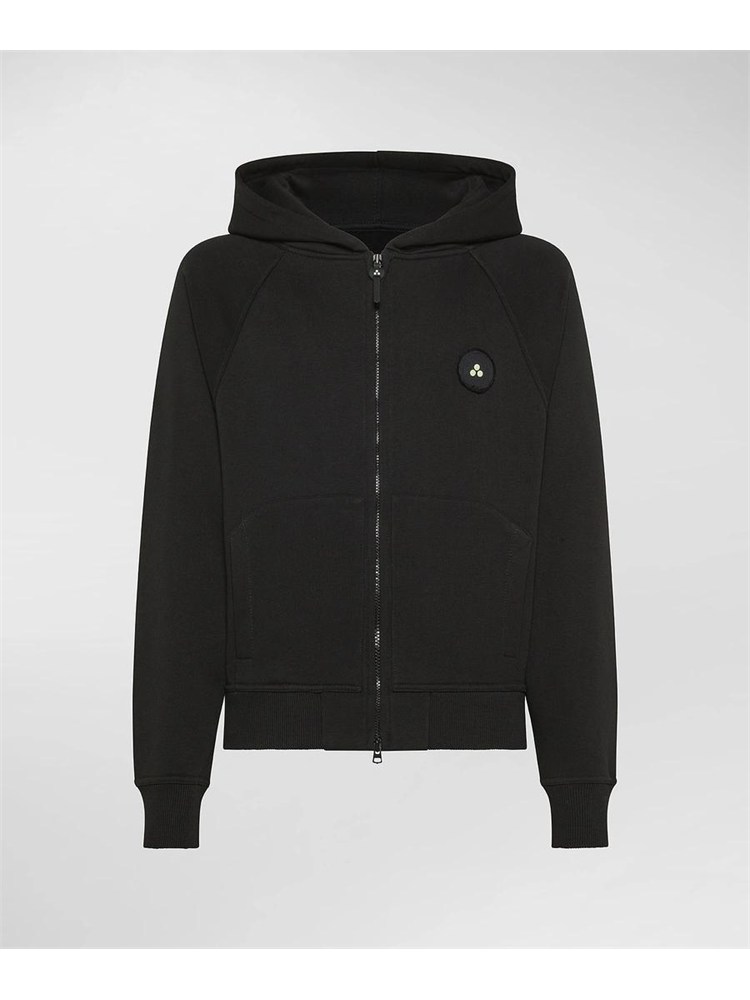PEUTEREY BIMBO Felpa Peuterey Patek nero in cotone con zip