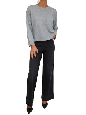 Maglia grigia Morale Nenette in misto lana con strass in DONNA