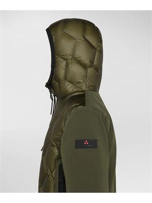 PEUTEREY BIMBO Bomber Peuterey verde in ripstop con trapunta rombi in BAMBINO