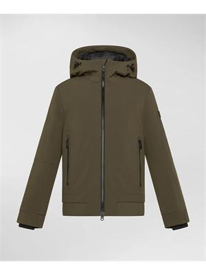 PEUTEREY BIMBO Giacca sportiva con cappuccio Peuterey verde in BAMBINO