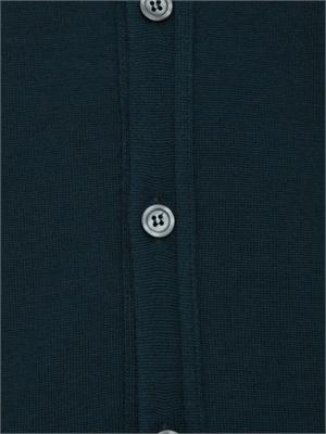 Cardigan uomo Aiace Galassi in lana verde scuro in UOMO