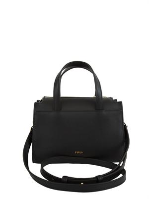 Borsa Boston Furla Nuvola S in pelle nera in DONNA