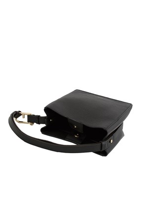 Borsa secchiello Furla Nuvola Mini in pelle nera in DONNA