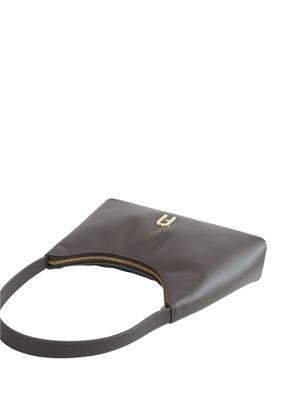 Borsa a spalla Furla Diamante S in pelle grigia in DONNA