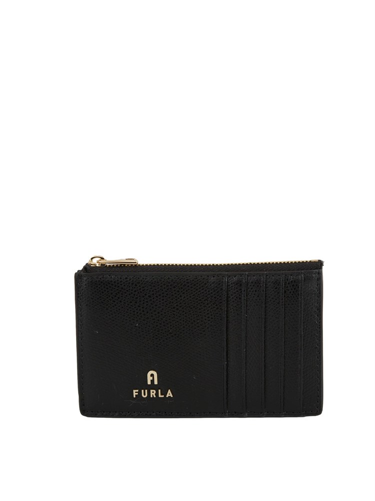 Porta carte di credito Furla Camelia M in pelle nera