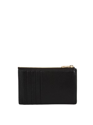 Porta carte di credito Furla Camelia M in pelle nera in DONNA