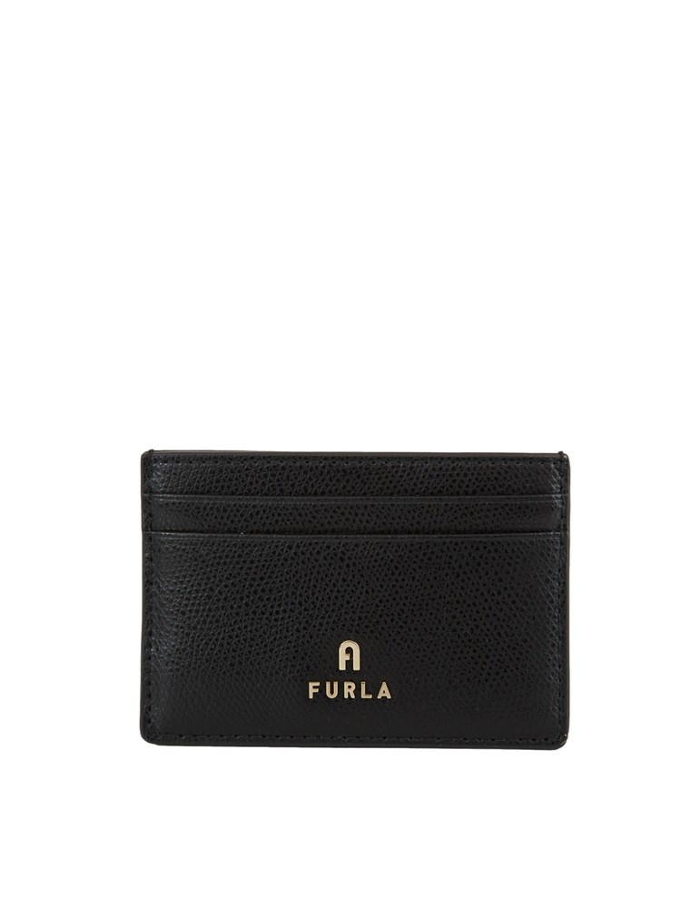 Porta carte di credito Furla Camelia S in pelle nera