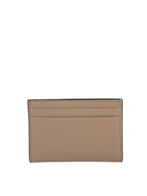 Porta carte di credito Furla Camelia S in pelle taupe in DONNA
