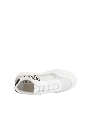 LIU JO Slip-on Liu-jo Me bianco con dettaglio animalier in DONNA