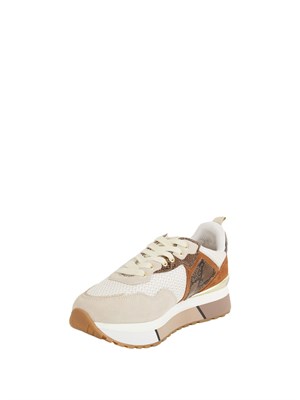 Sneakers Liu Jo donna in suede e mesh panna marrone in DONNA