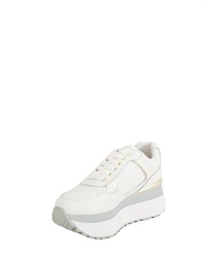 LIU JO Sneakers Liu-jo Plus super platform in pelle bianco in DONNA