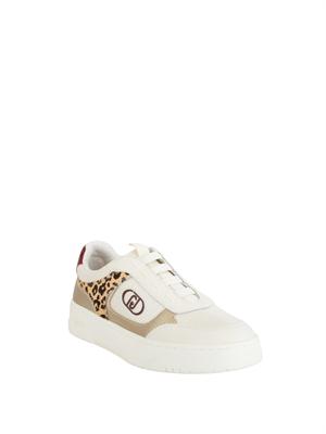 Slip-on Liu Jo donna in pelle con inserti laminati e cavallino animalier. in DONNA