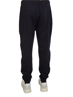 Pantalone tuta uomo C.P. Company in cotone blu in UOMO