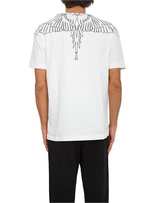 T-shirt uomo County of Milan in cotone bianco con stampa aquila in UOMO