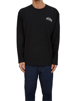 Maglia uomo GCDS a girocollo maniche e lunghe nera in UOMO