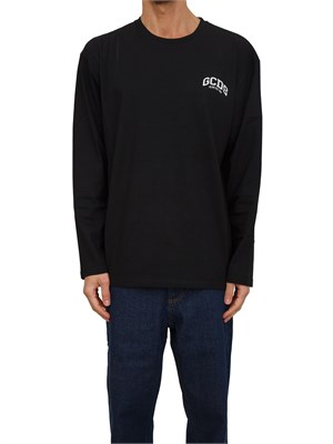 Maglia uomo GCDS a girocollo maniche e lunghe nera in UOMO
