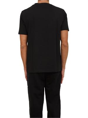 K.LAGERFELD T-shirt uomo Karl Lagerfeld nera con logo lettering in UOMO