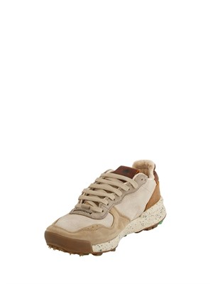 Sneaker uomo Chacrona Premium Satorisan in pelle beige in UOMO