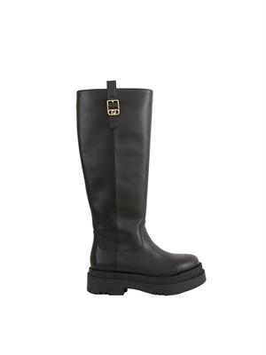 Stivali alti Liu Jo donna Love 64 in pelle nera in DONNA
