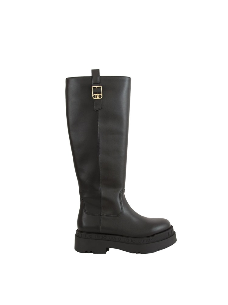 Stivali alti Liu Jo donna Love 64 in pelle nera