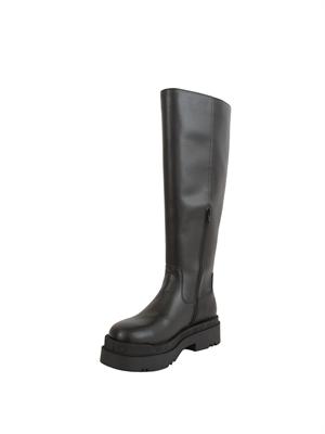 Stivali alti Liu Jo donna Love 64 in pelle nera in DONNA