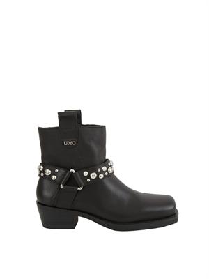 Stivaletti Liu Jo Roxy 01 modello texano in pelle nera in DONNA