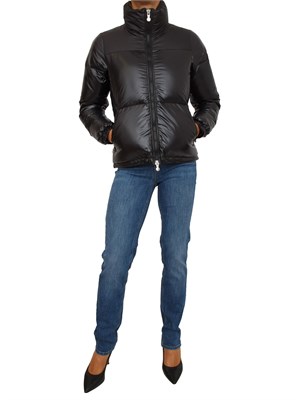 Giubbino donna Goldin Pyrenex nero in piuma d'oca naturale in DONNA