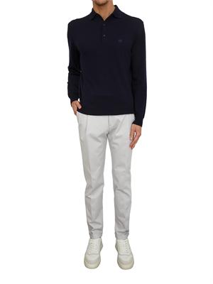 Pantaloni Barber Berwich in cotone mano calda grigio chiaro in UOMO