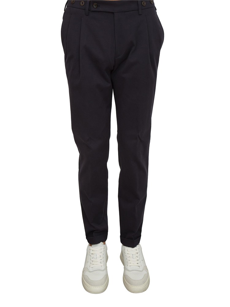 Pantaloni Barber Berwich in cotone mano calda blu