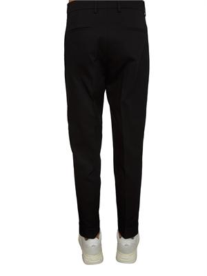 Pantaloni Chiaia Berwich in twill di cotone neri in UOMO