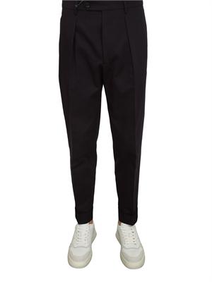Pantaloni Chiaia Berwich in twill di cotone blu in UOMO