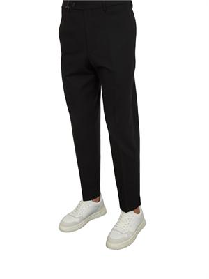 Pantaloni uomo Chiaiaff Berwich fresco lana nero in UOMO
