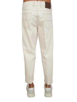 Jeans uomo Berwich in denim bianco avorio in UOMO