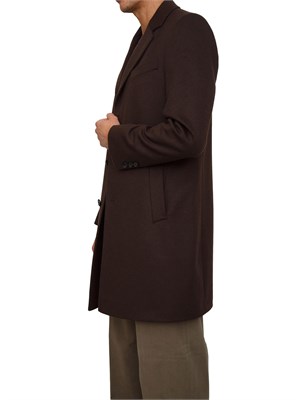 Cappotto Boss uomo in cashmere e lana marrone in UOMO