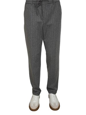 Pantaloni BOSS Uomo in lana gessata grigia in UOMO
