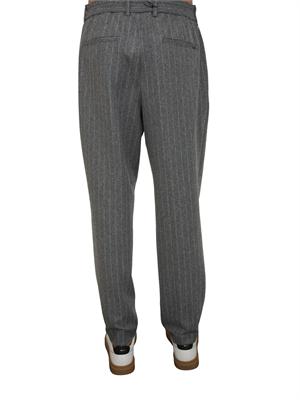 Pantaloni BOSS Uomo in lana gessata grigia in UOMO