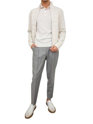 Pantaloni Boss uomo in lana vergine grigi in UOMO