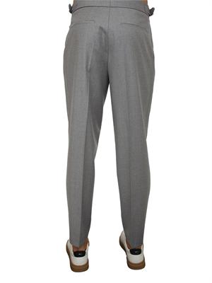 Pantaloni Boss uomo in lana vergine grigi in UOMO