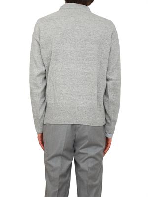 Maglia Boss uomo in lana vergine grigia in UOMO